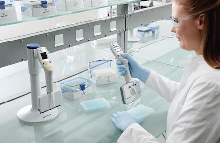 Eppendorf-Move-It®-pipetter med justerbar avstand mellom spissene