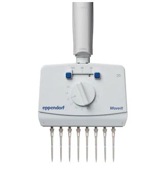 Eppendorf-Move-It®-pipetter med justerbar avstand mellom spissene